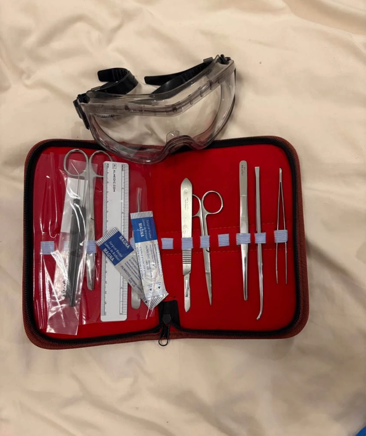 York University Biology Dissecting Lab Kit + Safety Goggles