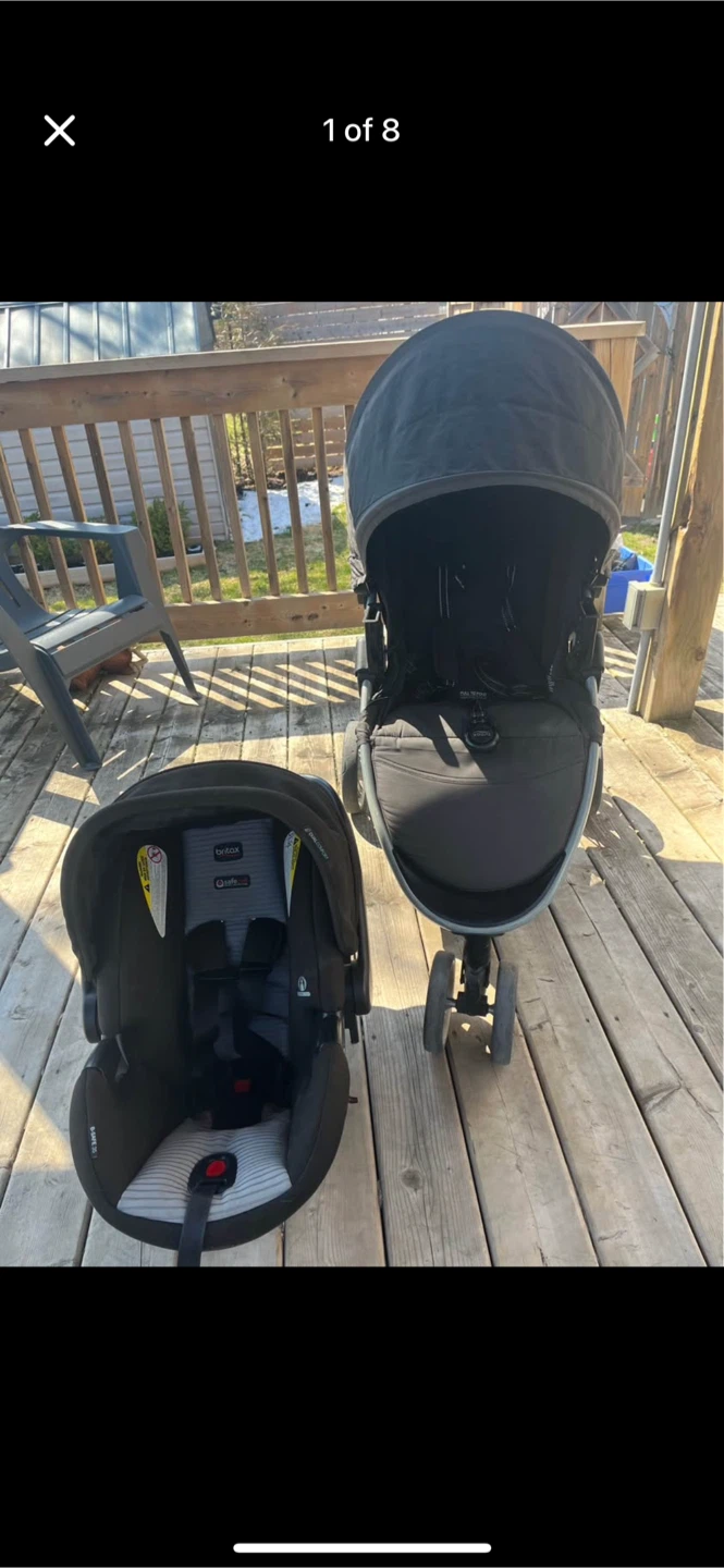 Britax B-Safe infant car seat and B-Agile stroller