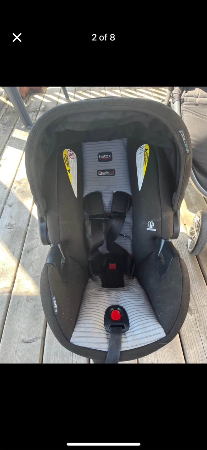 Britax B-Safe infant car seat and B-Agile stroller - photo 2