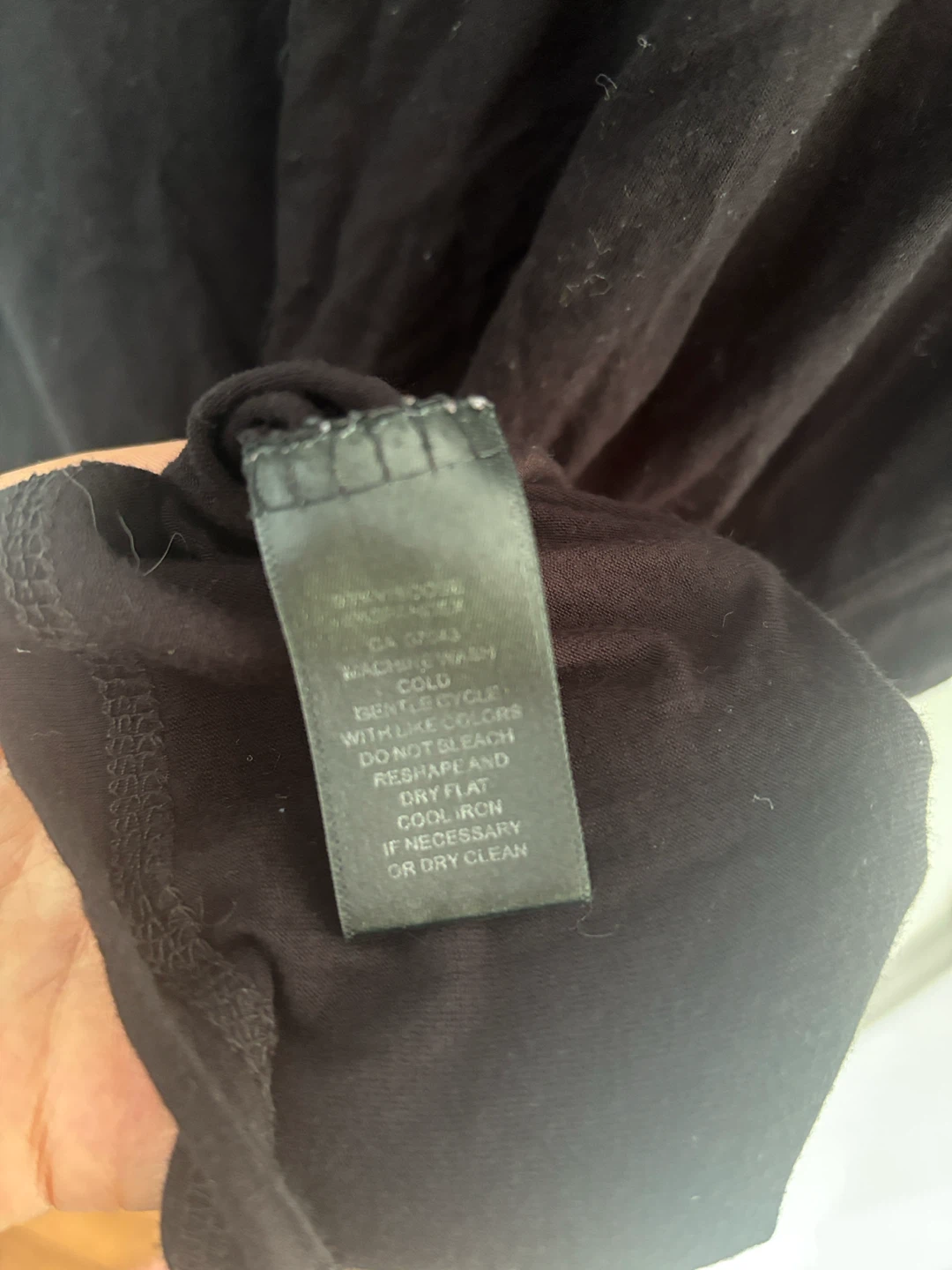 Cable & Gauge Black 3/4 Sleeve Top Size L - photo 3