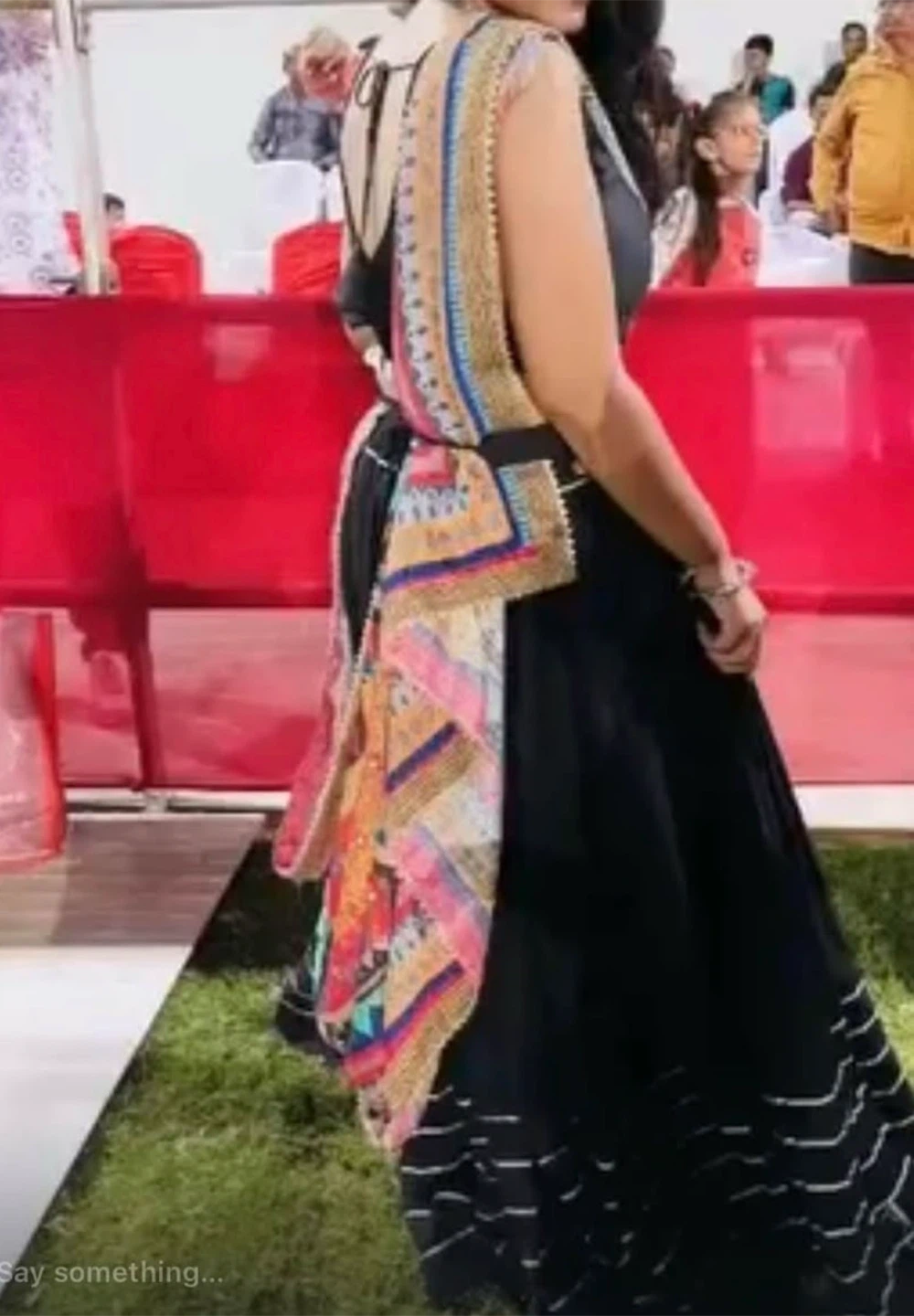 Black chaniya choli  with Embroidered Dupatta - photo 3