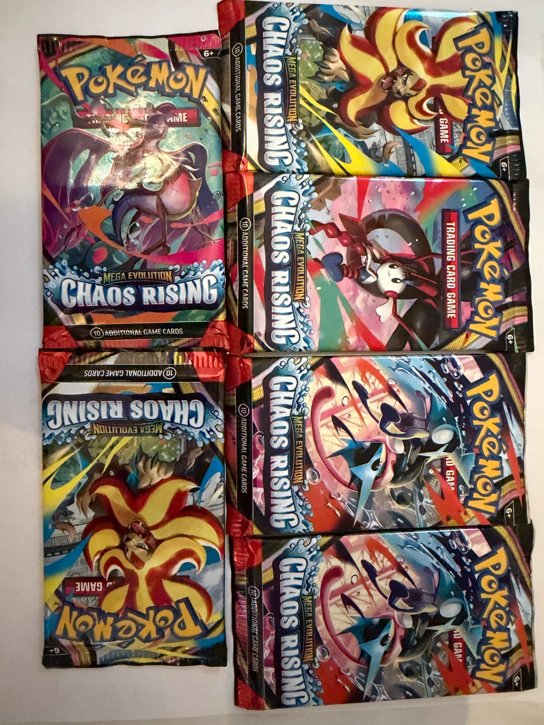 Pokemon TCG Mega Evolution Chaos Rising Booster Packs