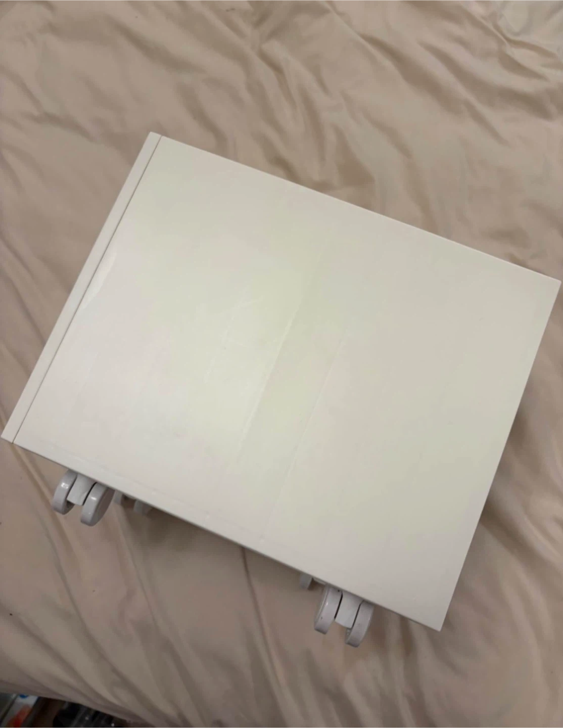 Rolling Storage Bin with Wheels – This White - photo 2