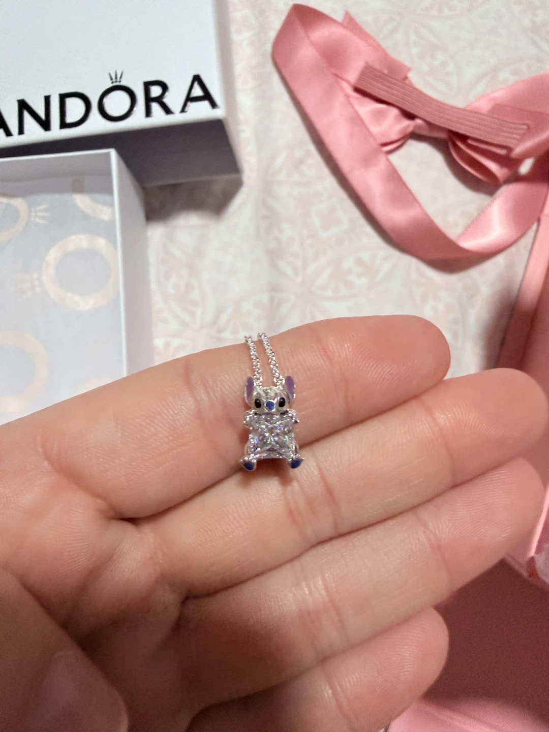 Pandora Disney Stitch Necklace with Clear Cubic Zirconia - photo 2