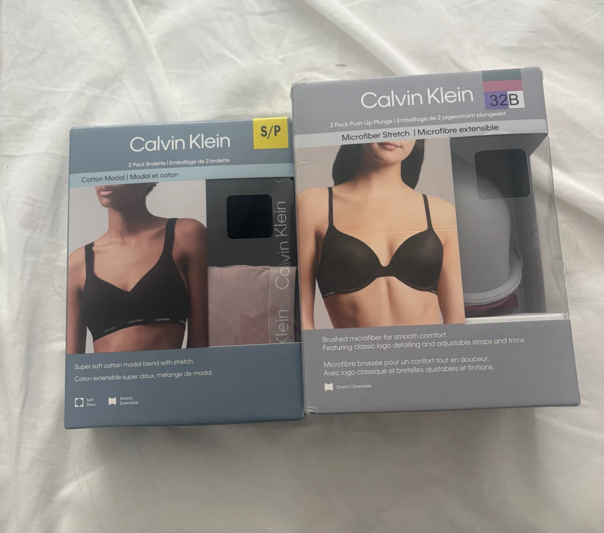 Calvin Klein bras (New)(2 packs)(Both together for $5)