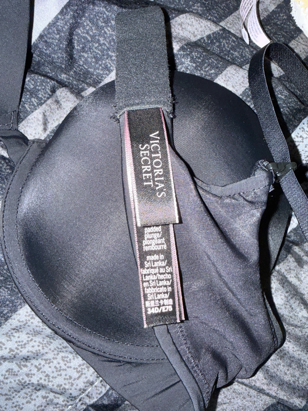 Victoria's Secret Black Padded Plunge Bra 34D - photo 2