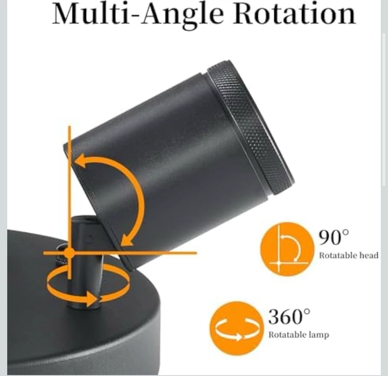 Black 4-Light LED Track Light Fixture - photo 2