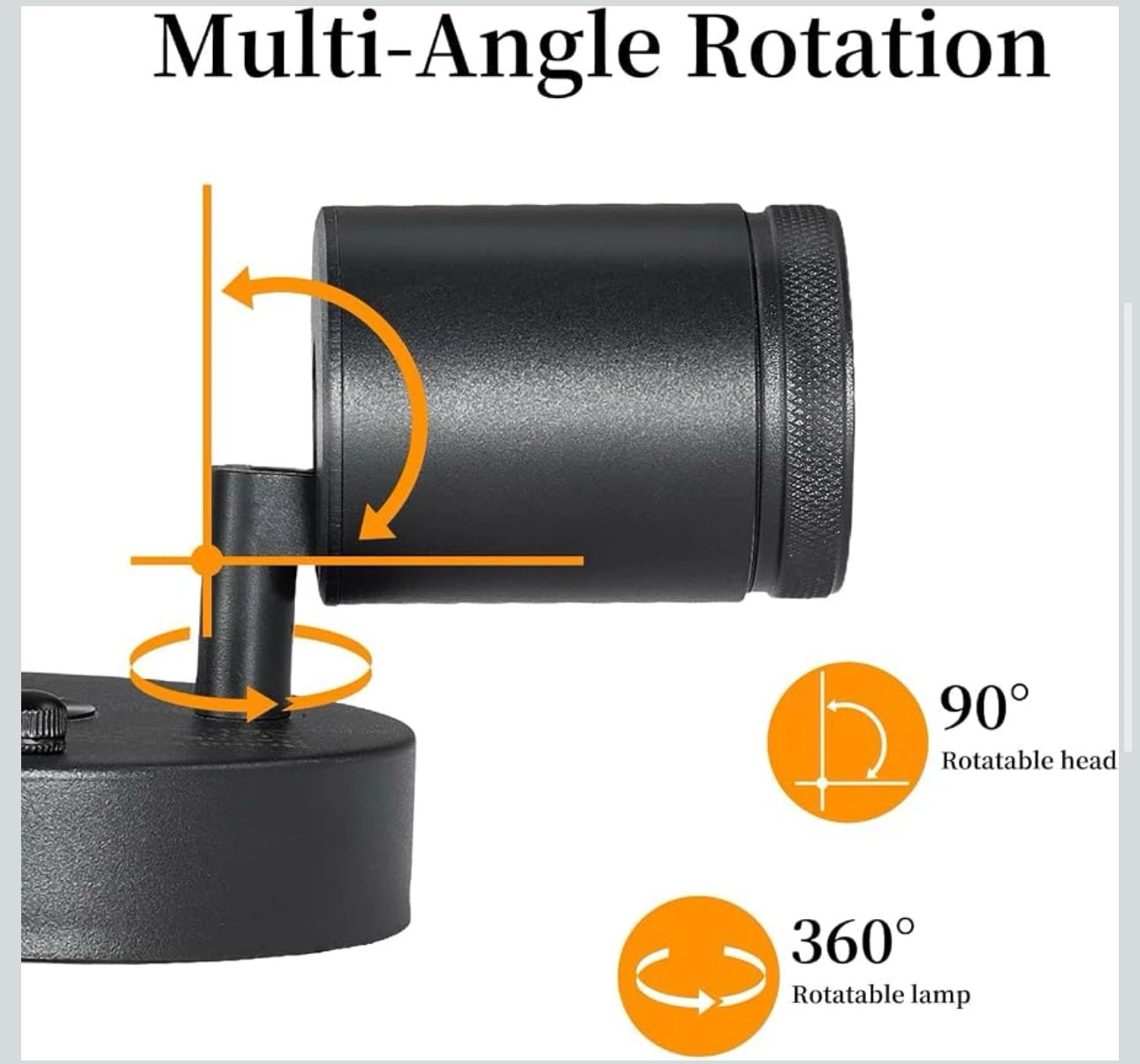 Black 4-Light LED Track Light Fixture - photo 3