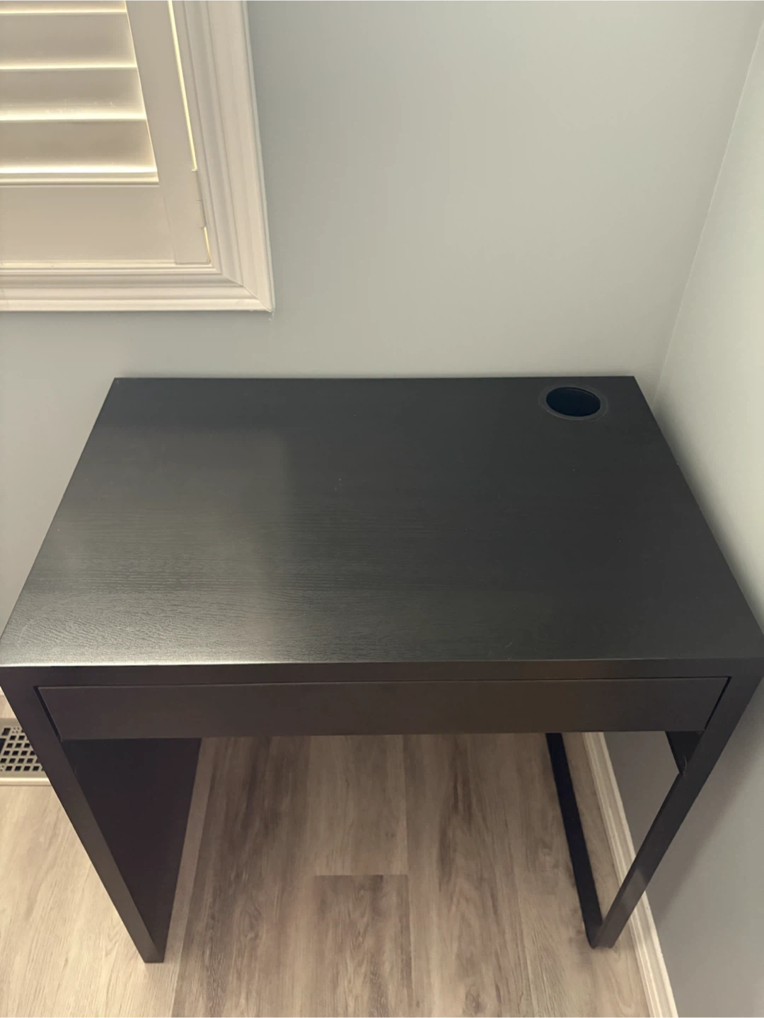 Black IKEA Desk