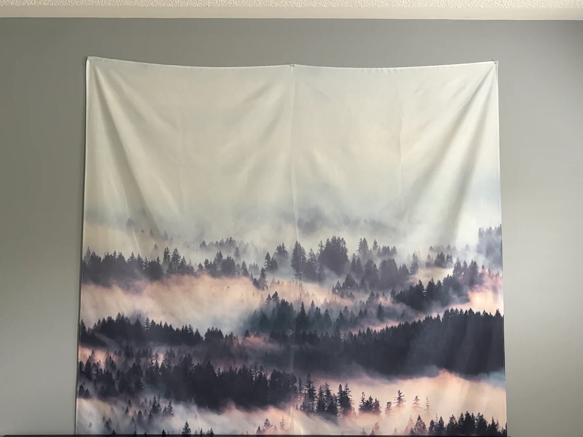 Forest Mist Tapestry Wall Hanging