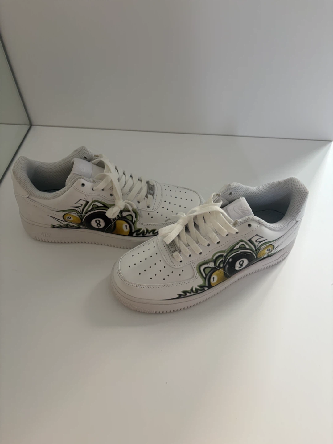 Nike Air Force 1 Custom "8-Ball" Sneakers - photo 5