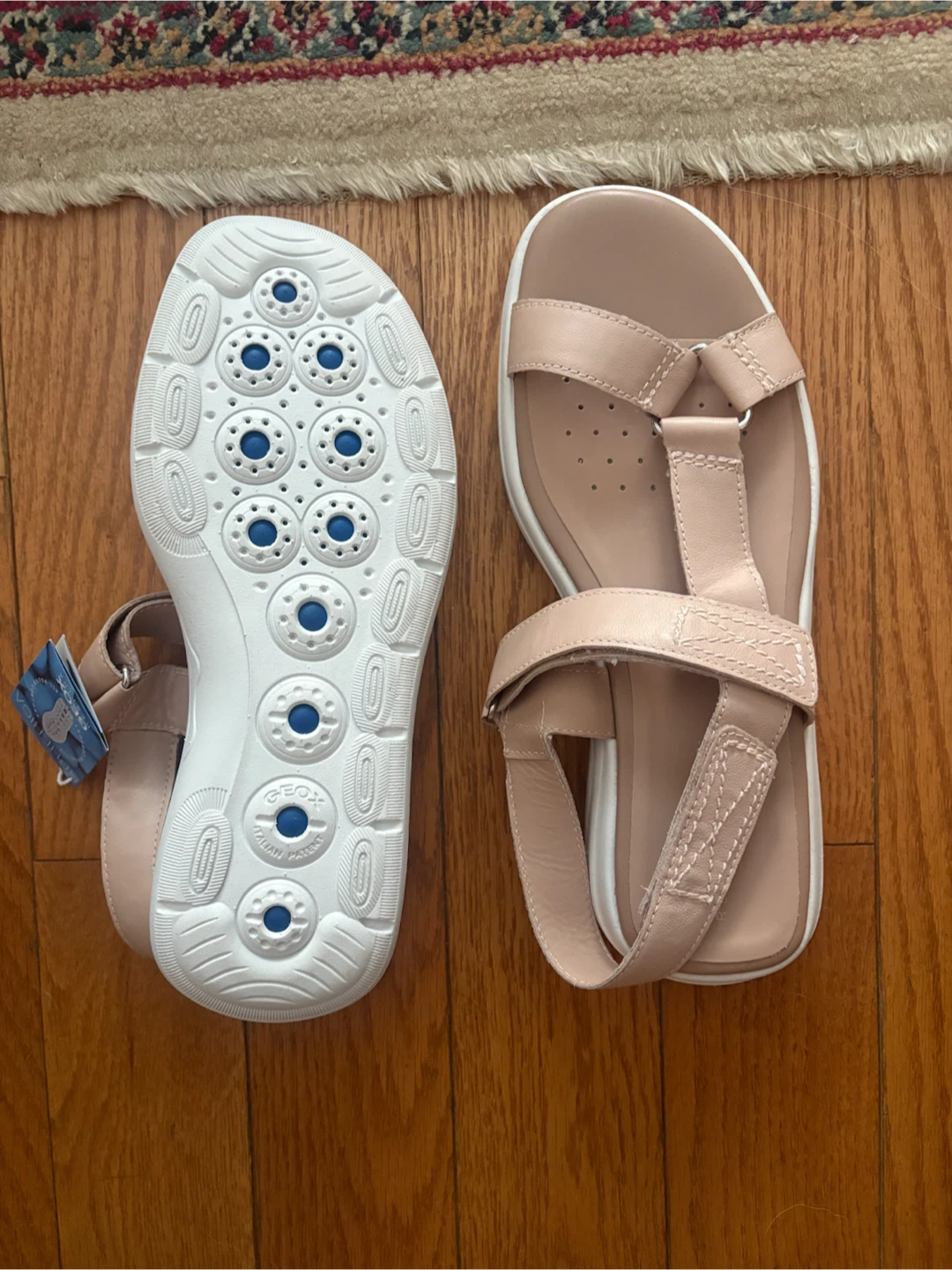 Geox D Spheria EC5W A Nappa Sandals Nude Size 7.5 US - photo 2