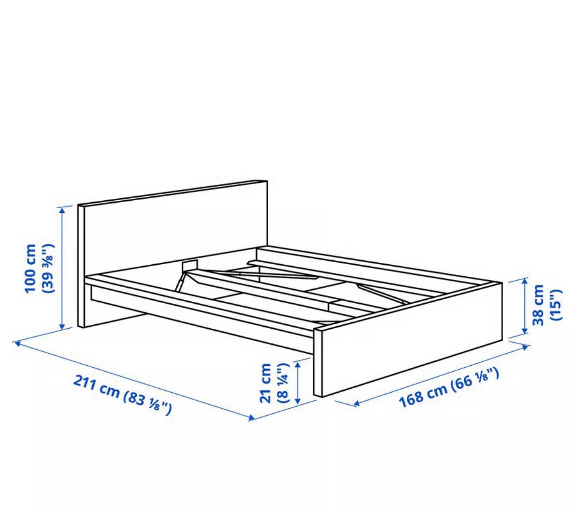 IKEA MALM Bed Frame - Dark Brown - photo 2