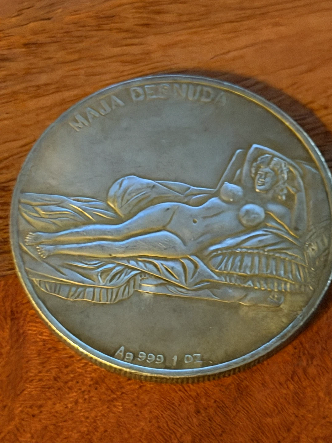 1 oz Ornamental Coin - "Maja Desnuda" / Leonardo da Vinci - photo 2