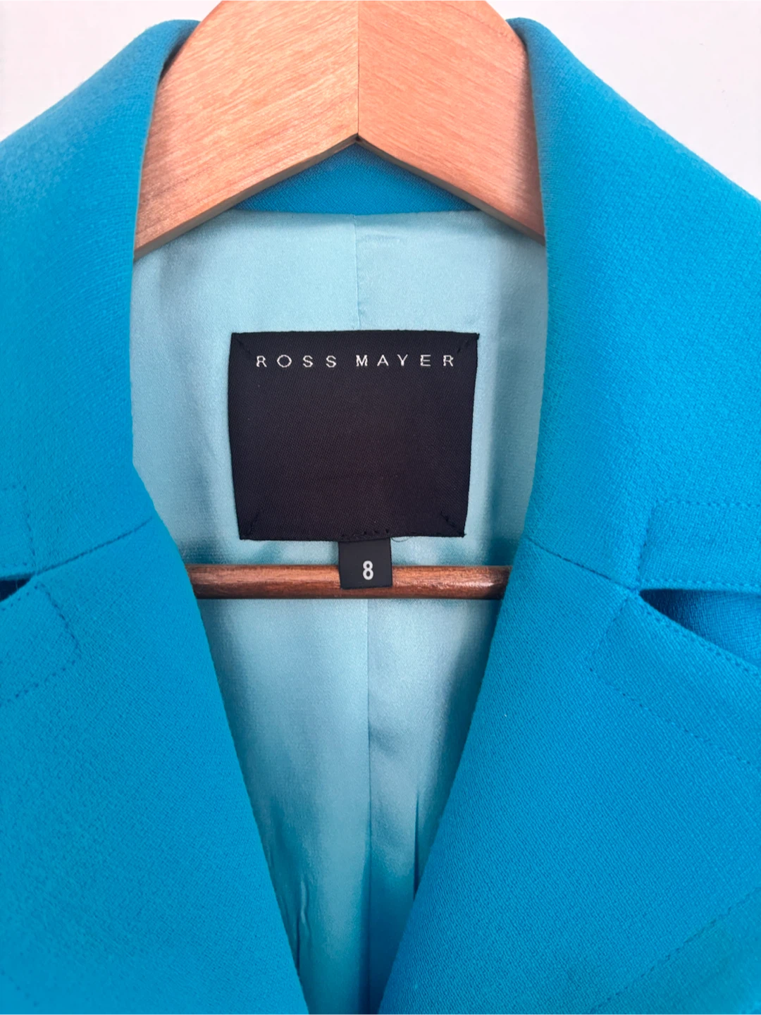 Ross Mayer Teal Wool Blend Blazer - Size 8 - photo 2