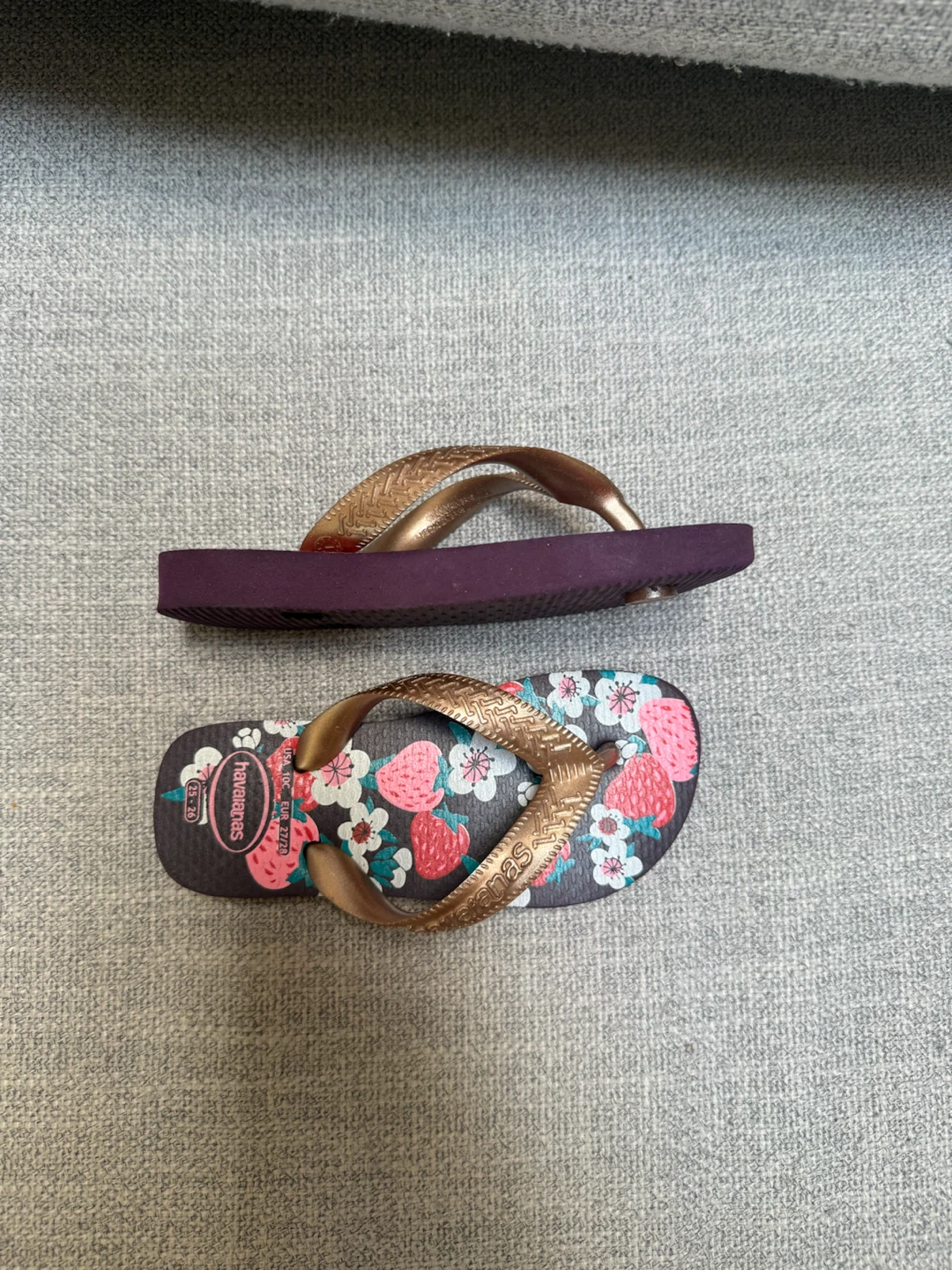 Kids Havaianas Flip Flops - Strawberry Floral - photo 3