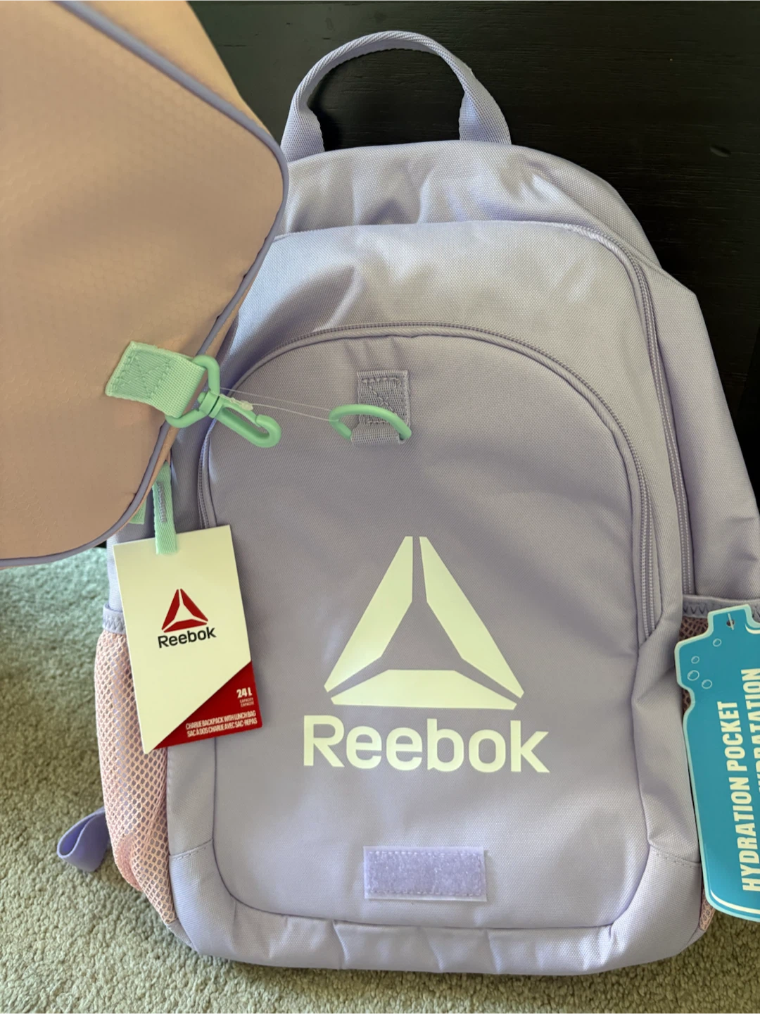 Reebok Backpack with Lunch Bag - Lavender - photo 2