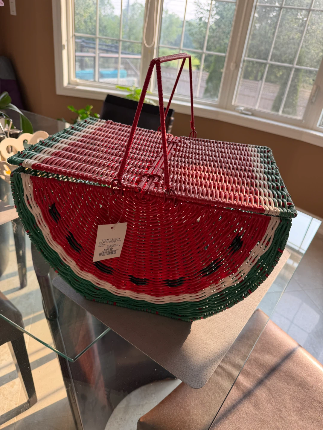 Watermelon Picnic Basket