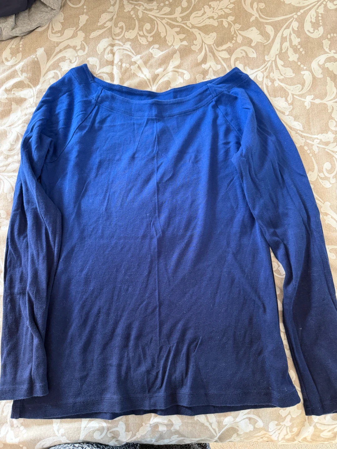Lauren Ralph Lauren Blue Ombre Long Sleeve Top Size L
