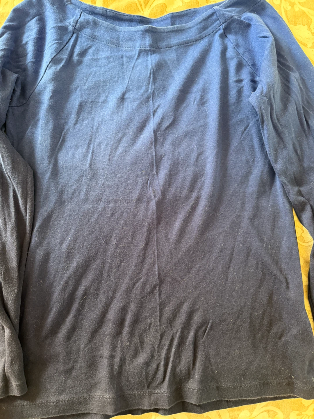Lauren Ralph Lauren Blue Ombre Long Sleeve Top Size L - photo 3