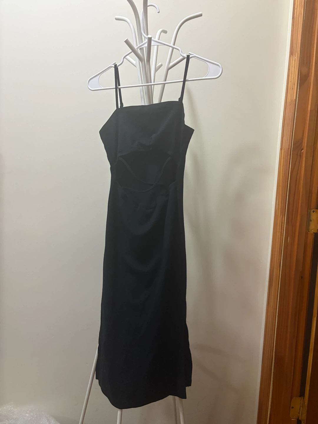 Black Cutout Midi Dress