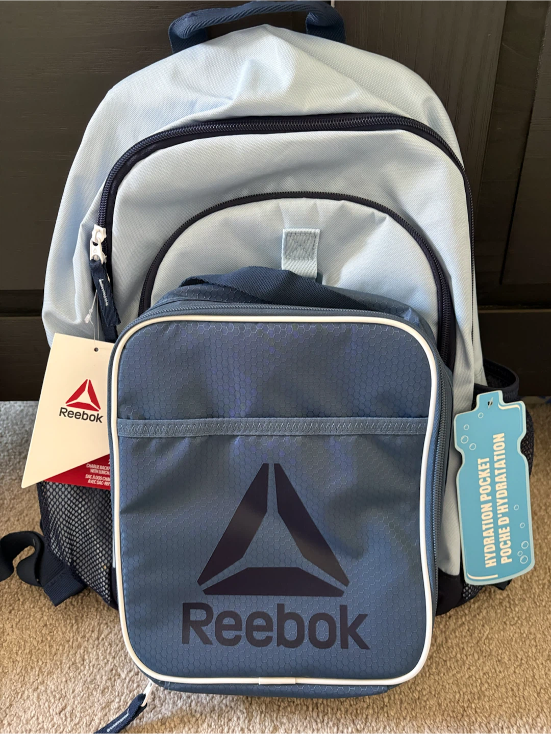 Reebok Backpack with Lunch Bag