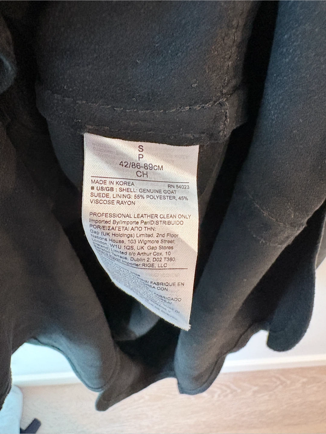Banana Republic Black Suede Shirt Jacket - Size S - photo 3