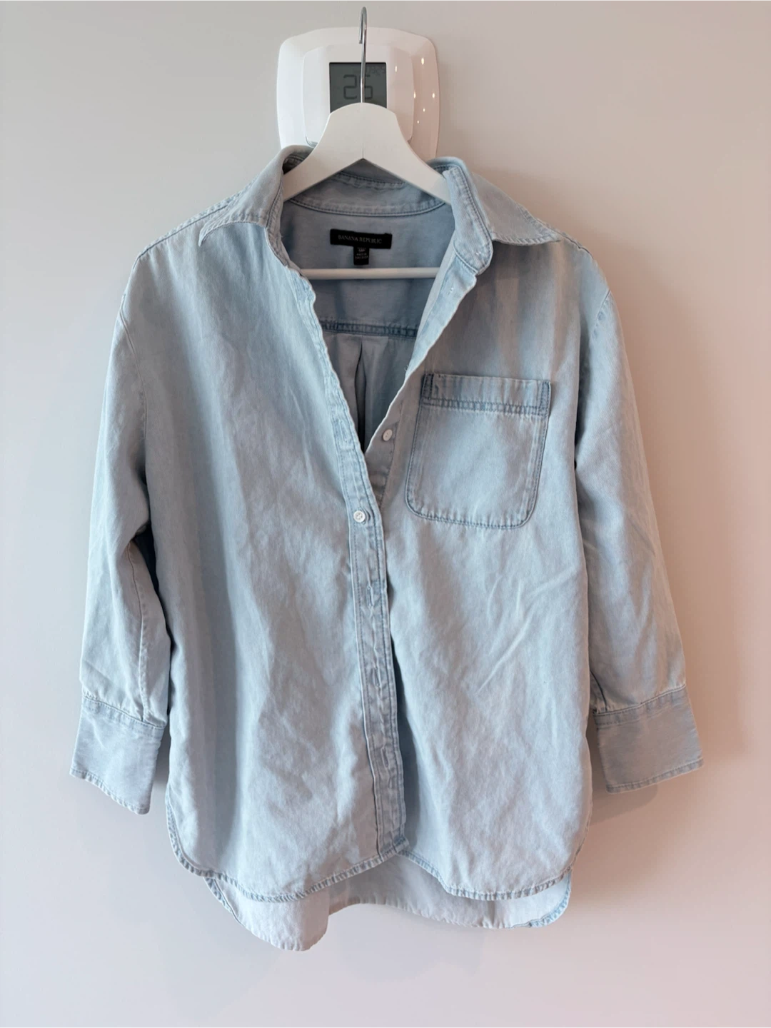 Banana Republic Light Wash Denim Shirt - Medium