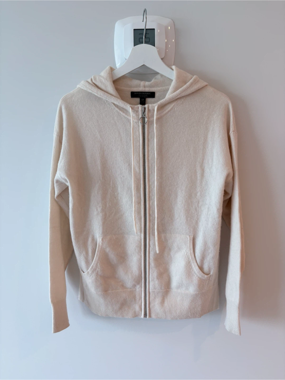 Banana Republic 100% Cashmere Zip-Up Hoodie - Size S