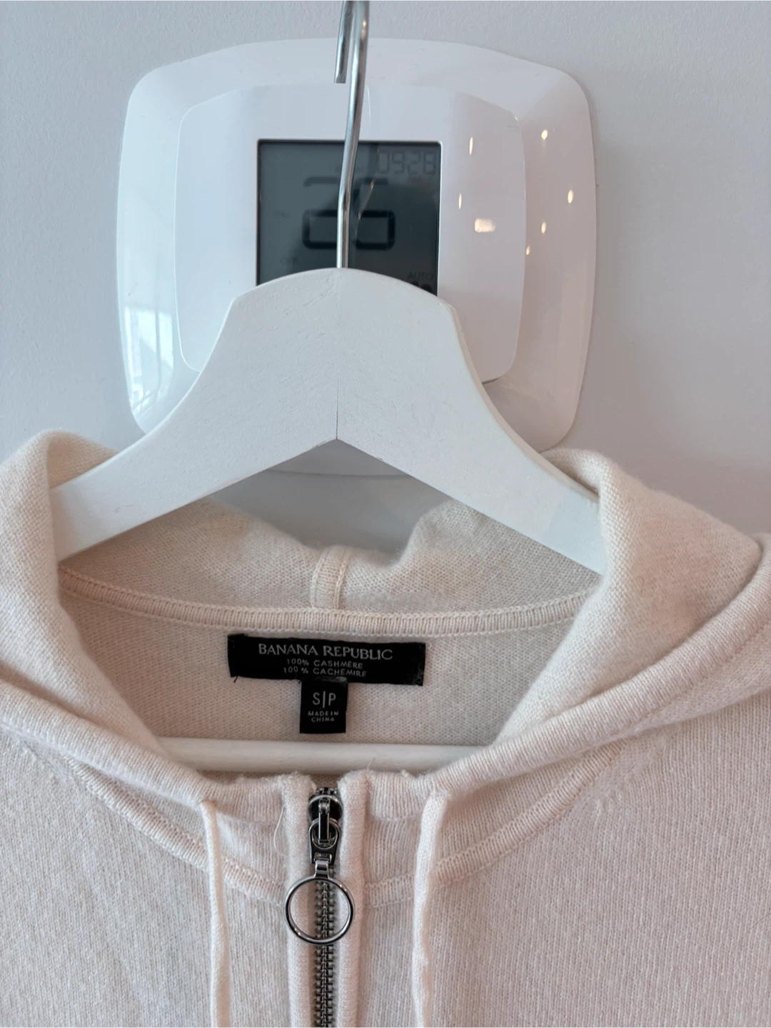 Banana Republic 100% Cashmere Zip-Up Hoodie - Size S - photo 2