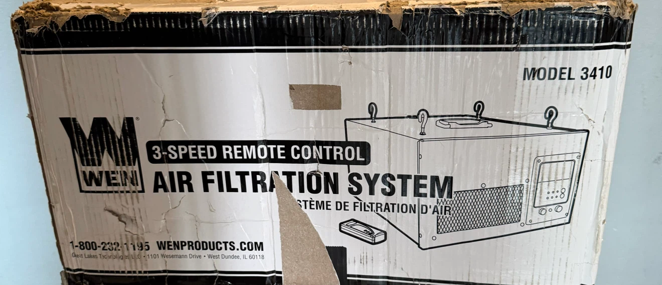 WEN 3-Speed Remote Control Air Filtration System Model 3410 - photo 2