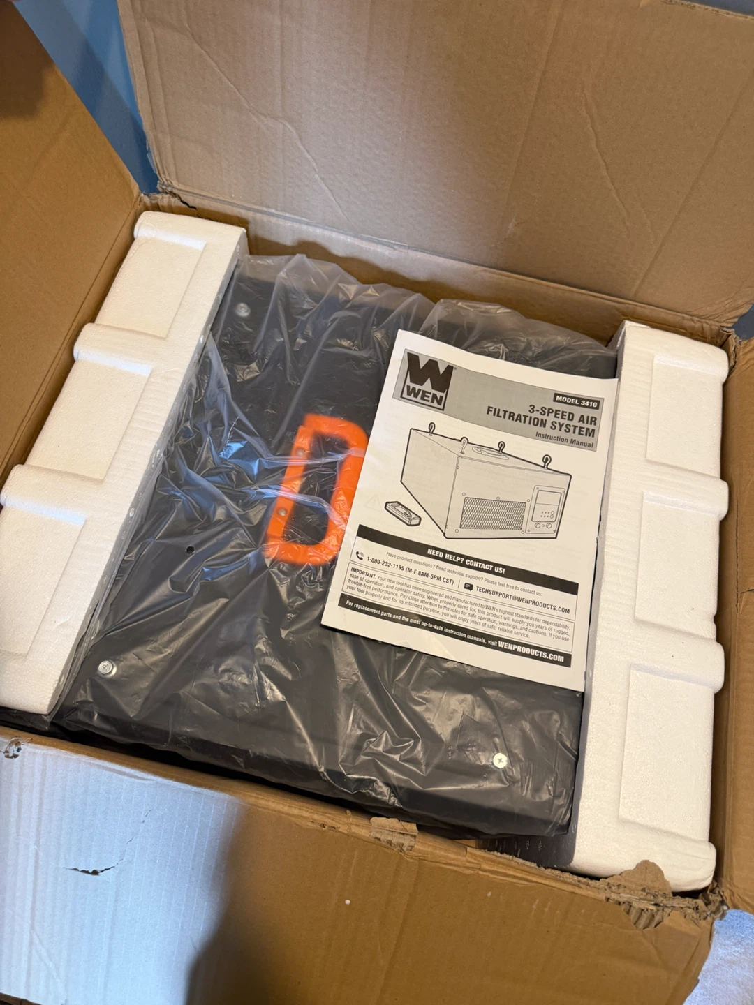 WEN 3-Speed Remote Control Air Filtration System Model 3410 - photo 3
