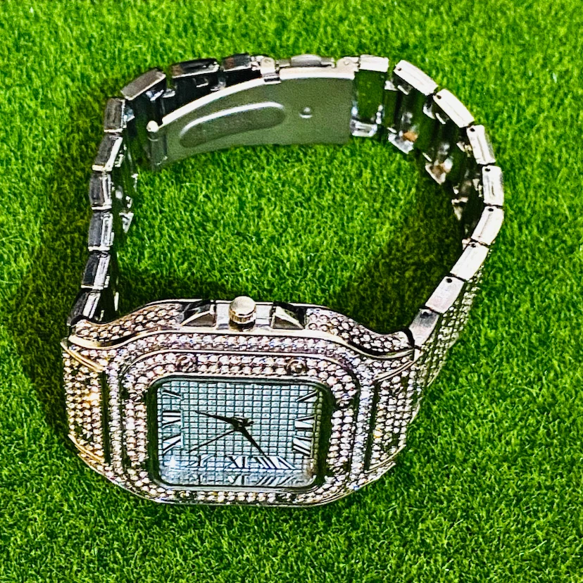 Cartier-Style Iced Out Luxury Watch - photo 4