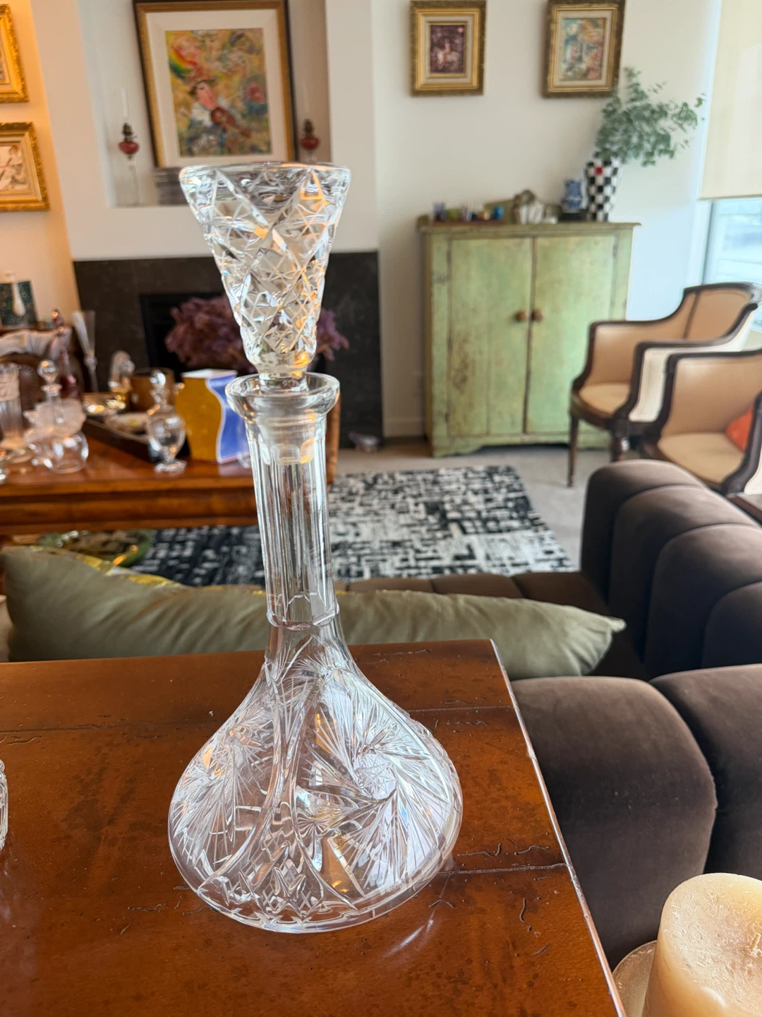 Crystal Decanter with Stopper
