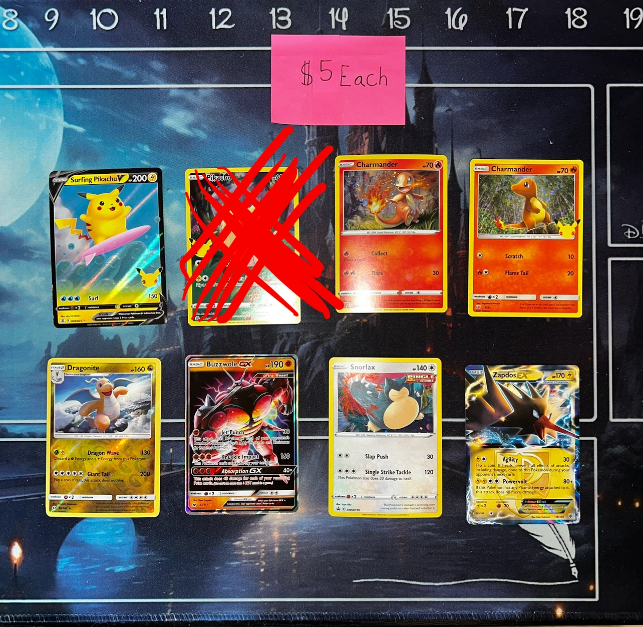 Pokémon card singles $5 Each
