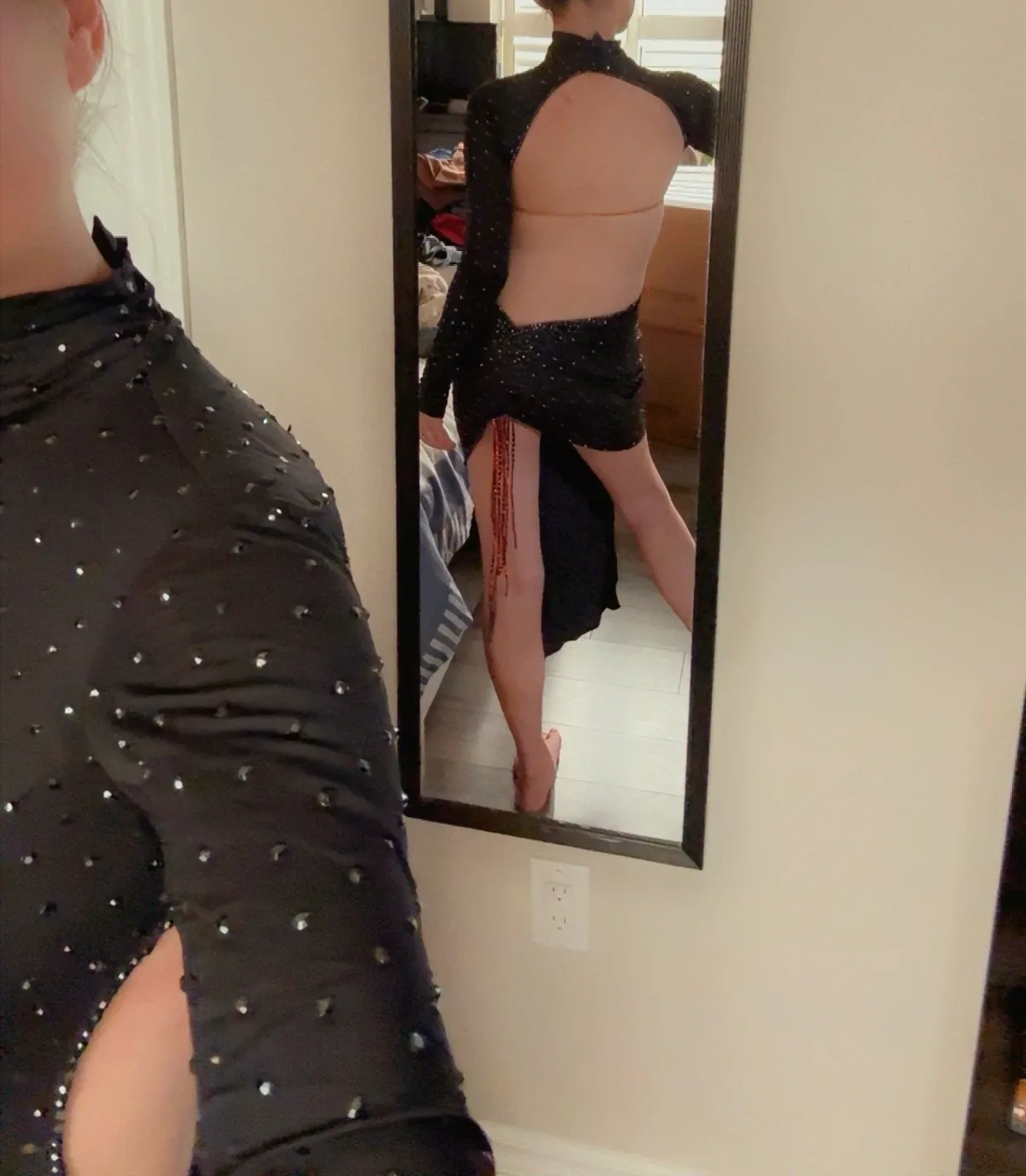 Sparkly Black Latin Dress - photo 2