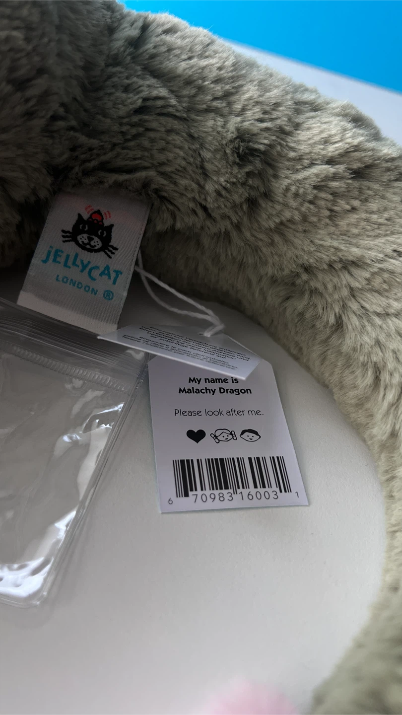 (NEW) Jellycat Rare Malachy Dragon Large - photo 4