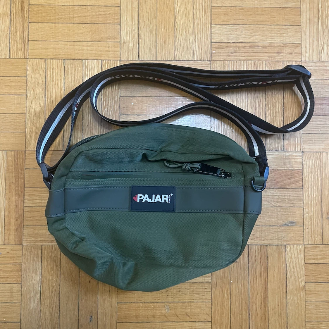Pajar Canada Olive Green Utility Crossbody Sling Bag