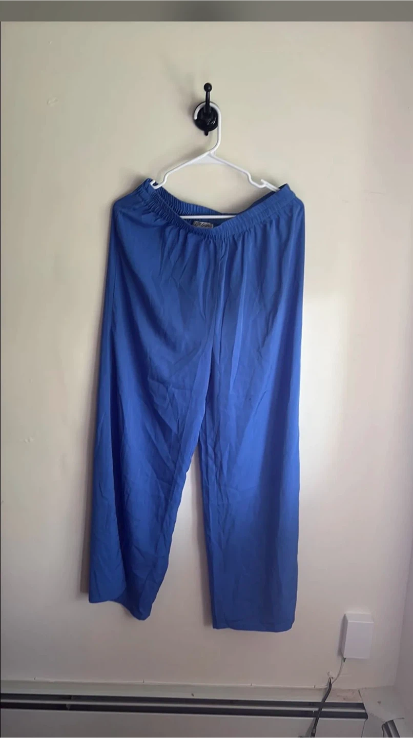 Blue Wide Leg Pants