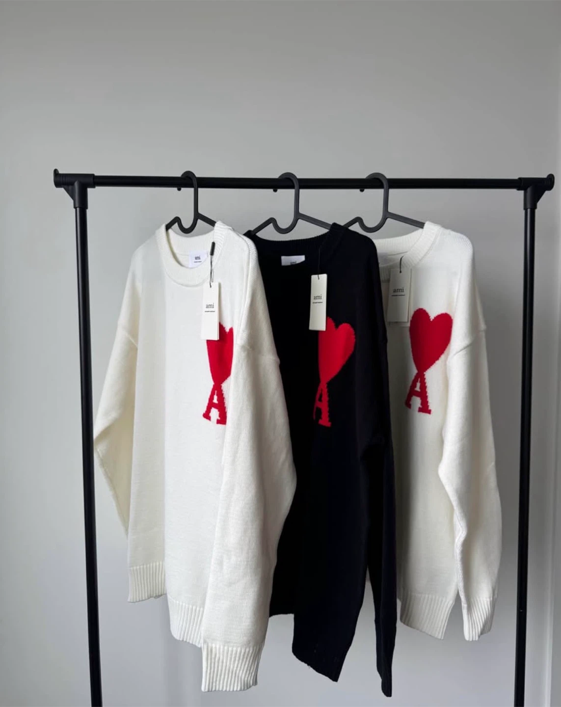 Ami Sweater Black &  White Unisex New - photo 2