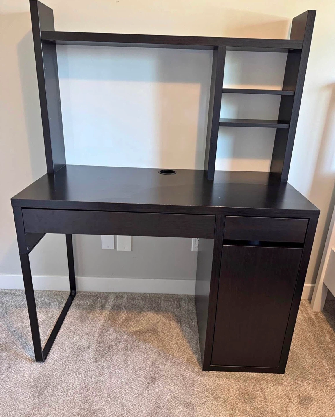 IKEA MICKE desk with hutch