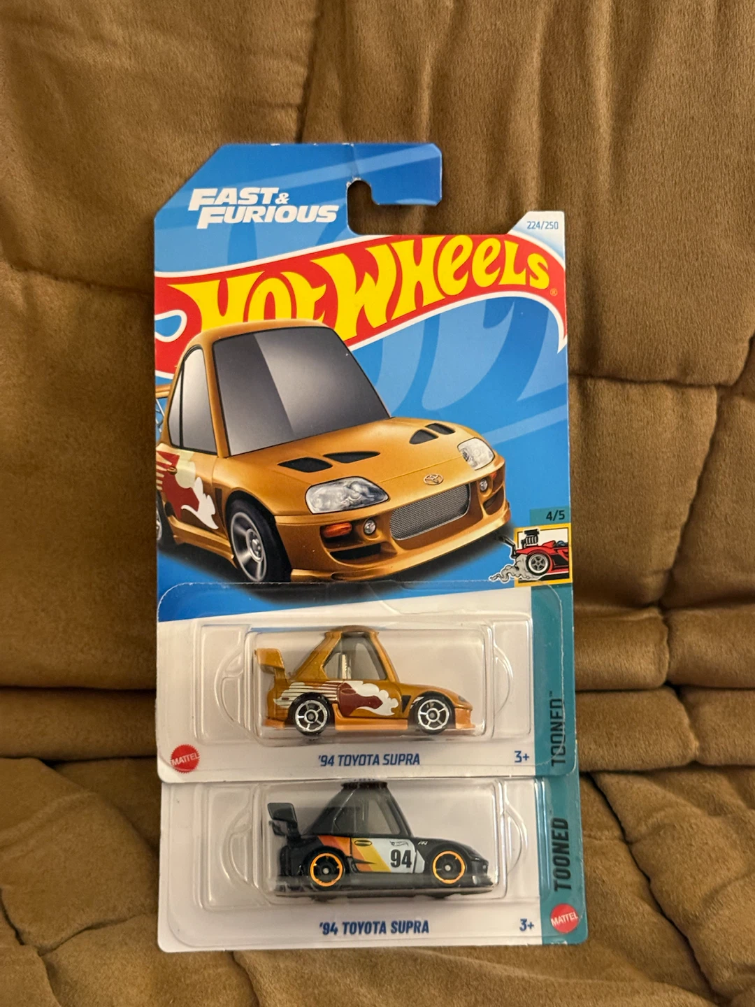 Hot Wheels Fast & Furious '94 Toyota Supra Tooned Cars (2 Pack)