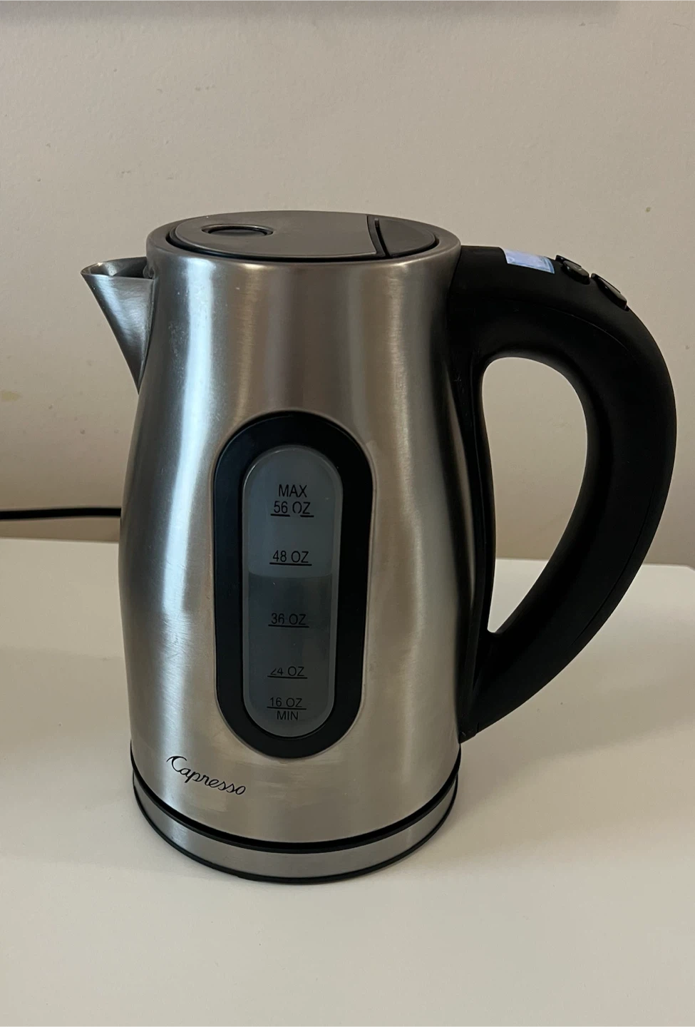 Capresso Stainless Steel 56 oz/1.7 Liter Water Kettle