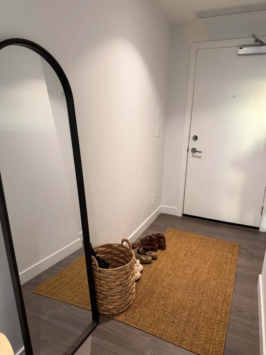 Wooden framed mirror