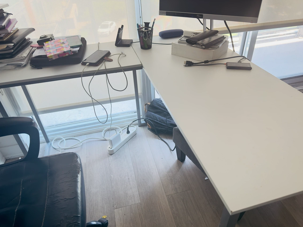 SHW Mission L-Shape Home Office Computer Desk - photo 3