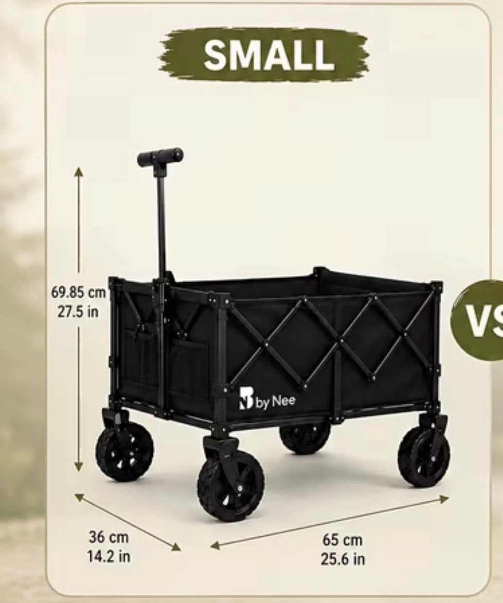 Black Folding Wagon by Nee