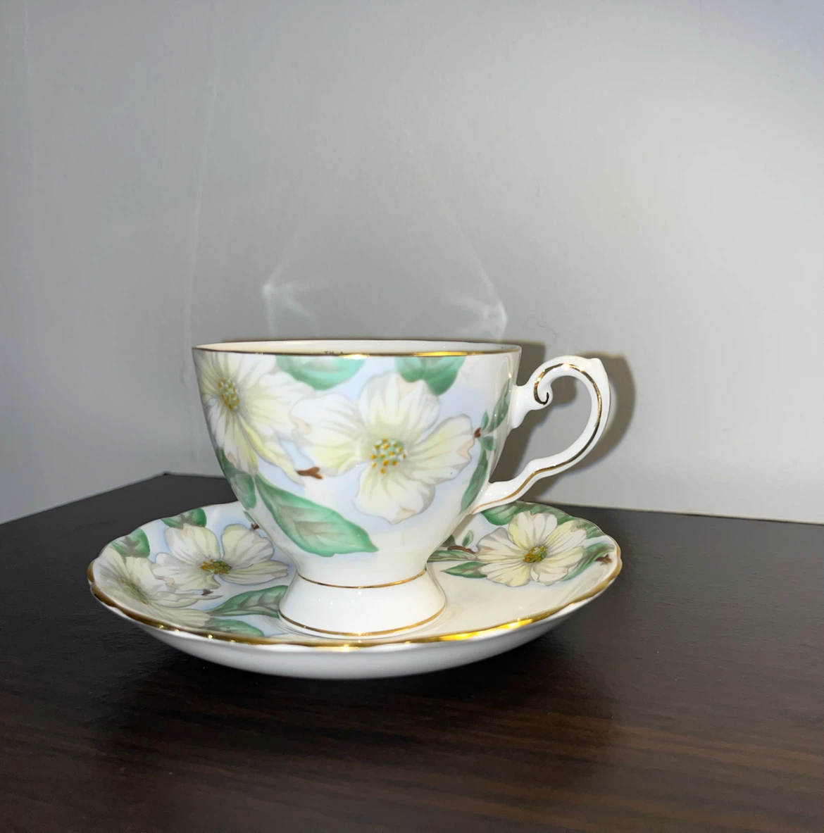 Elizabethan Bone China Cup & Saucer - BC 100th Anniversary