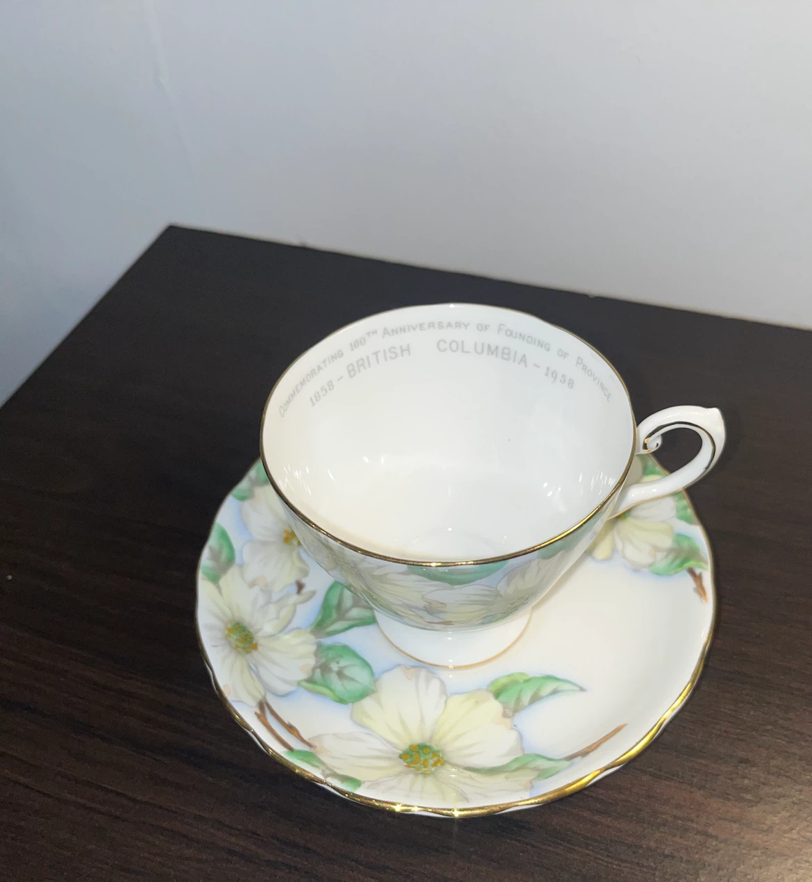 Elizabethan Bone China Cup & Saucer - BC 100th Anniversary - photo 4