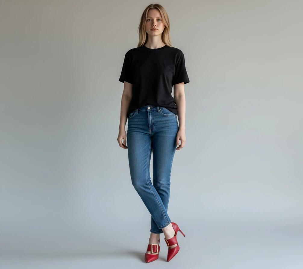 Bally Red Leather D'Orsay Heels with Buckle - photo 4