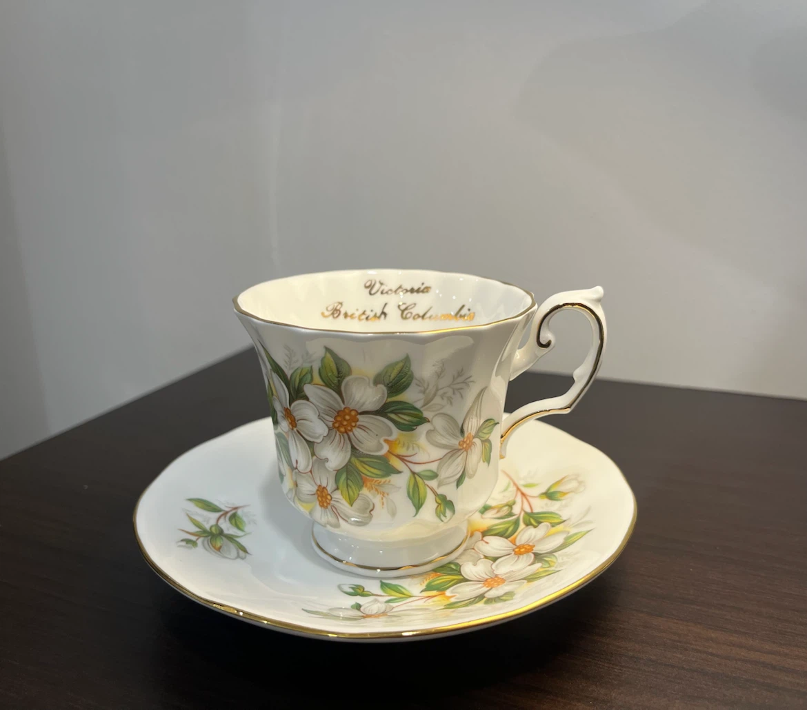 Vintage Elizabethan Bone China Cup & Saucer - Victoria BC